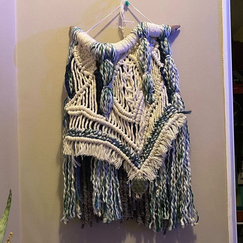 Chasing Waterfalls - handmade macrame wall art